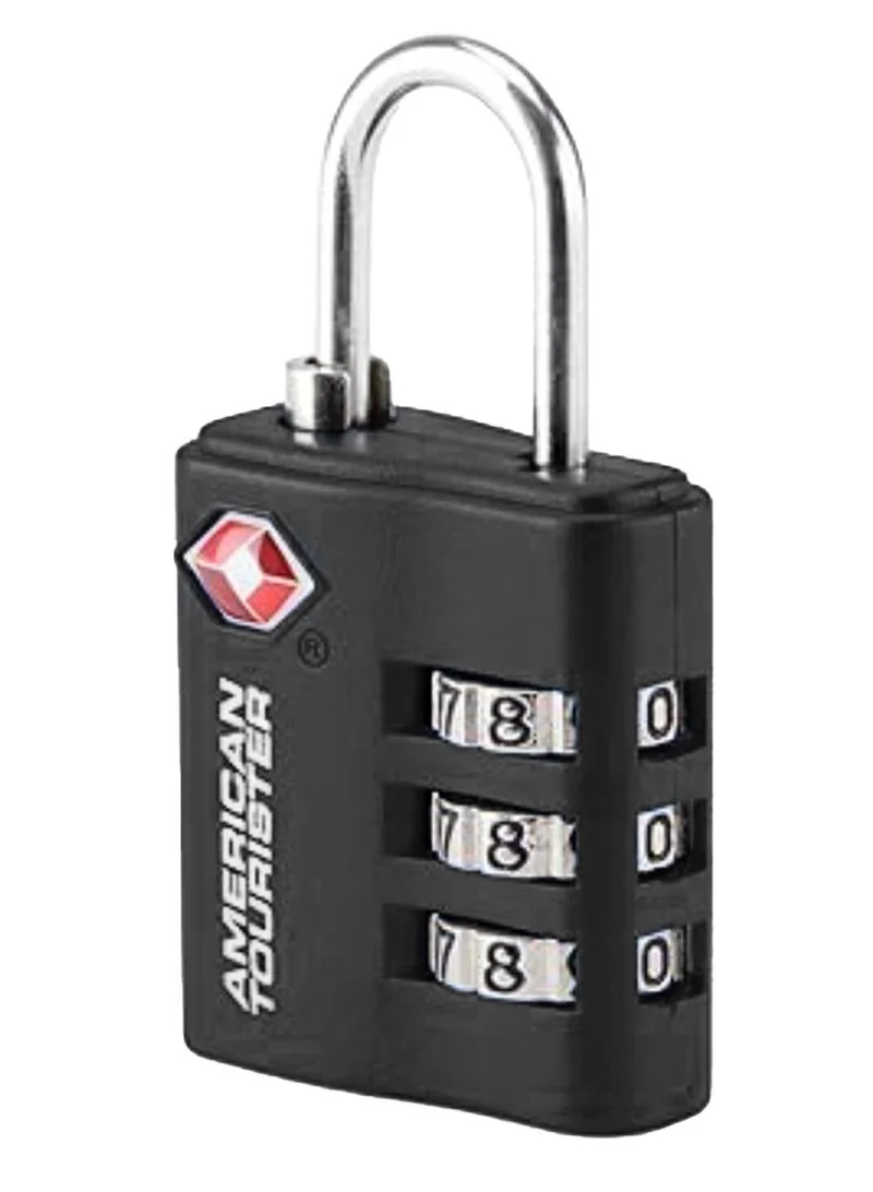 امريكان توريستر قفل تروللي أمريكان تورستر برمز ثلاثي معتمد من  - أسود